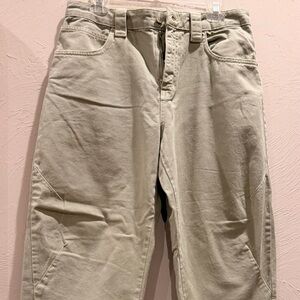 Zara light green barrel jeans  baggy fit 
T1